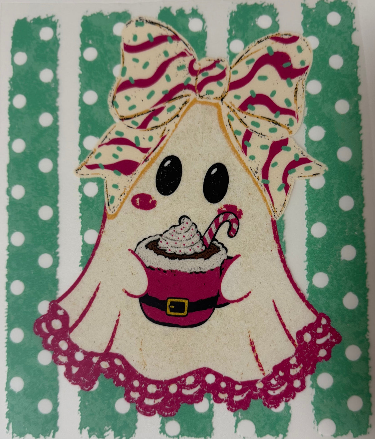 Christmas Ghostie DTF transfer (Kids)