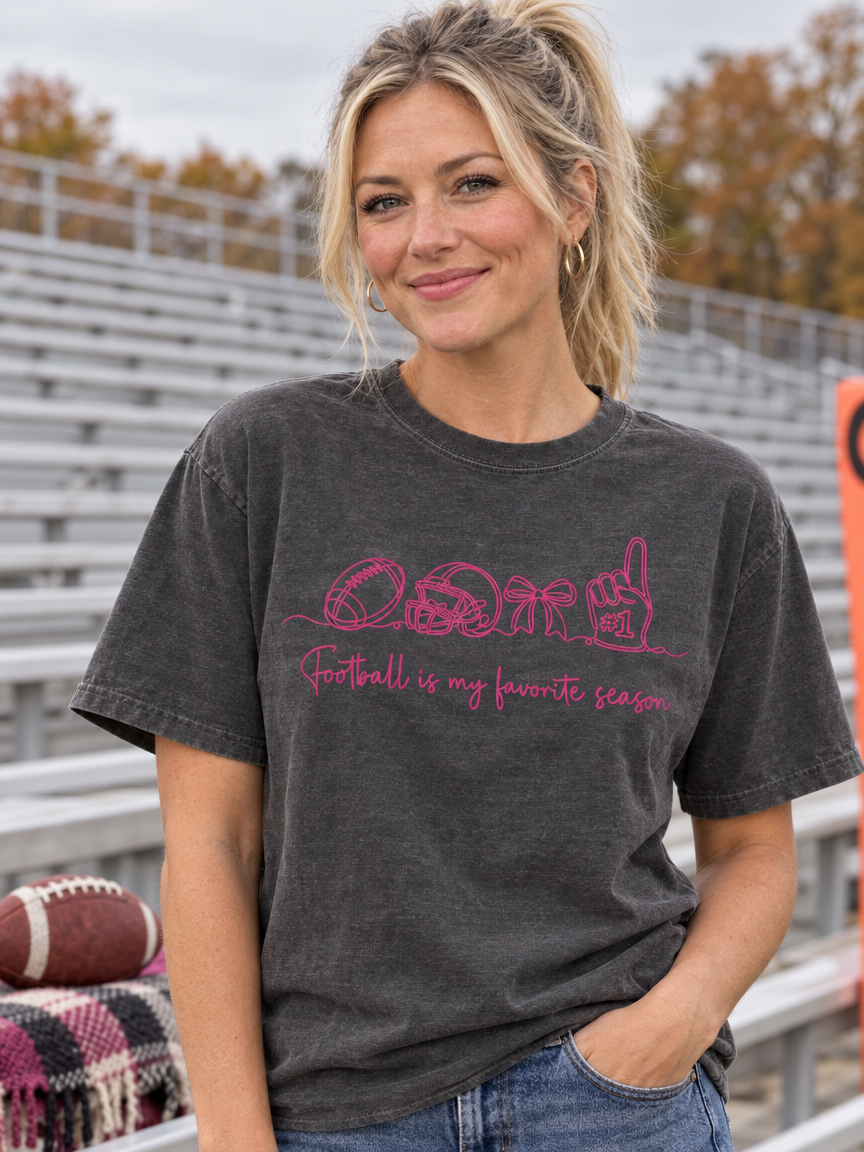 Pink Football DTF transfer (Single Color)