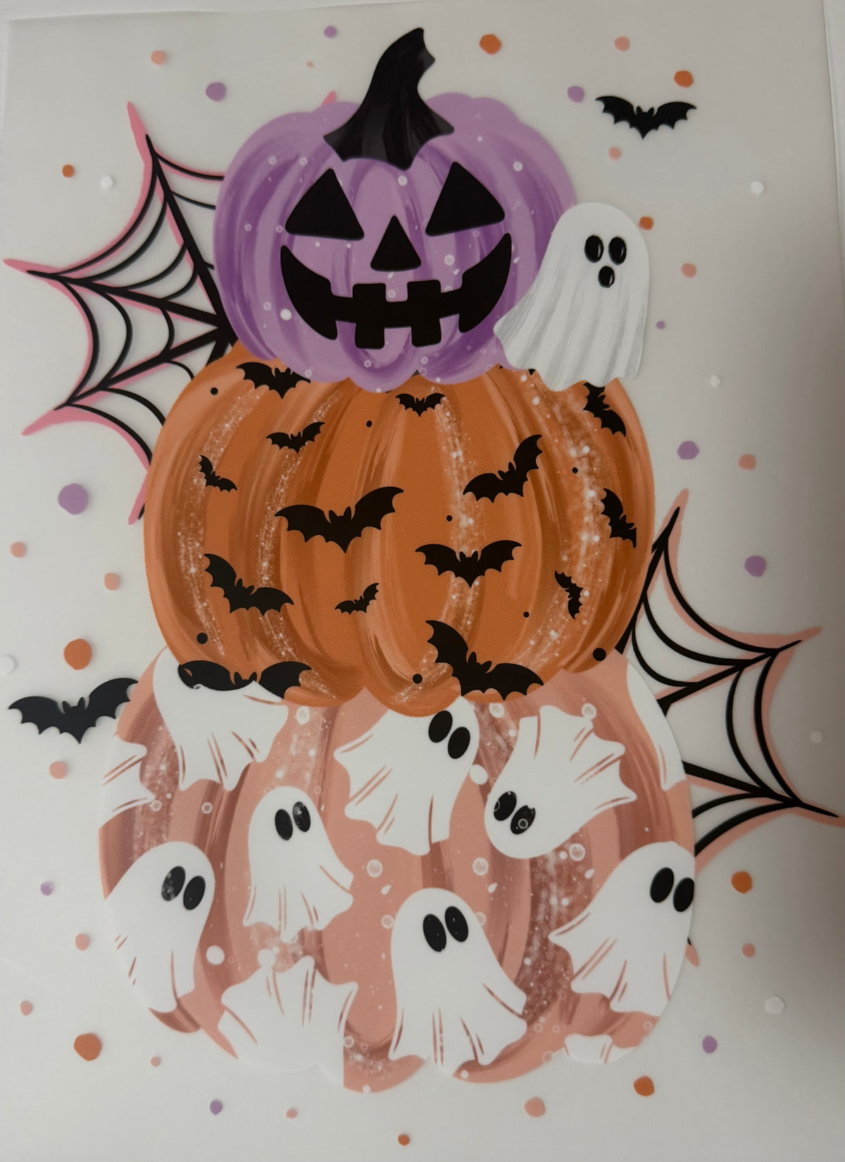 Pumpkin Stack DTF transfer