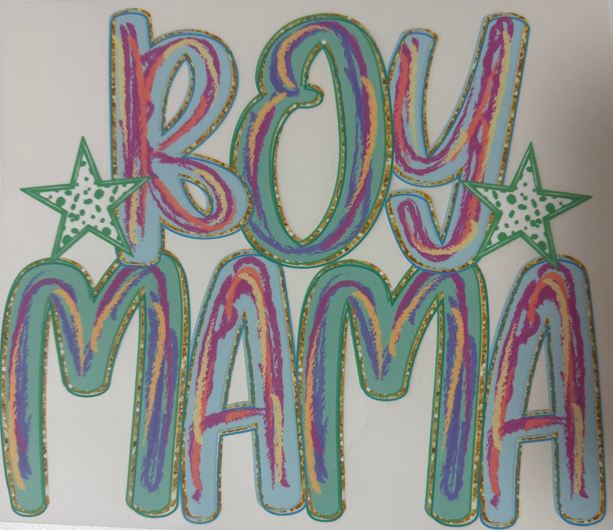 Boy Mama DTF transfer