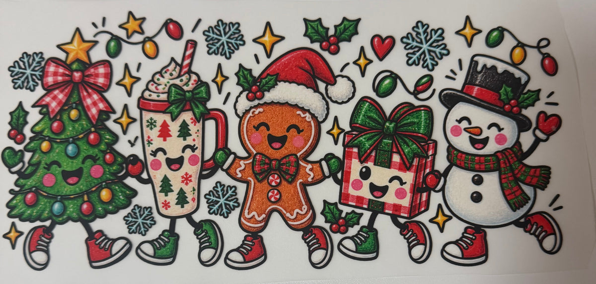 Christmas Doodles DTF transfer