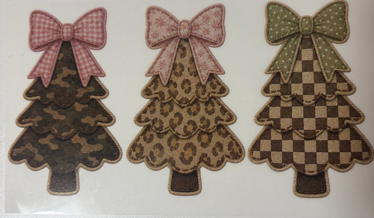 Trees DTF transfer (Glitter)