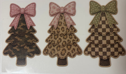 Trees DTF transfer (Glitter)