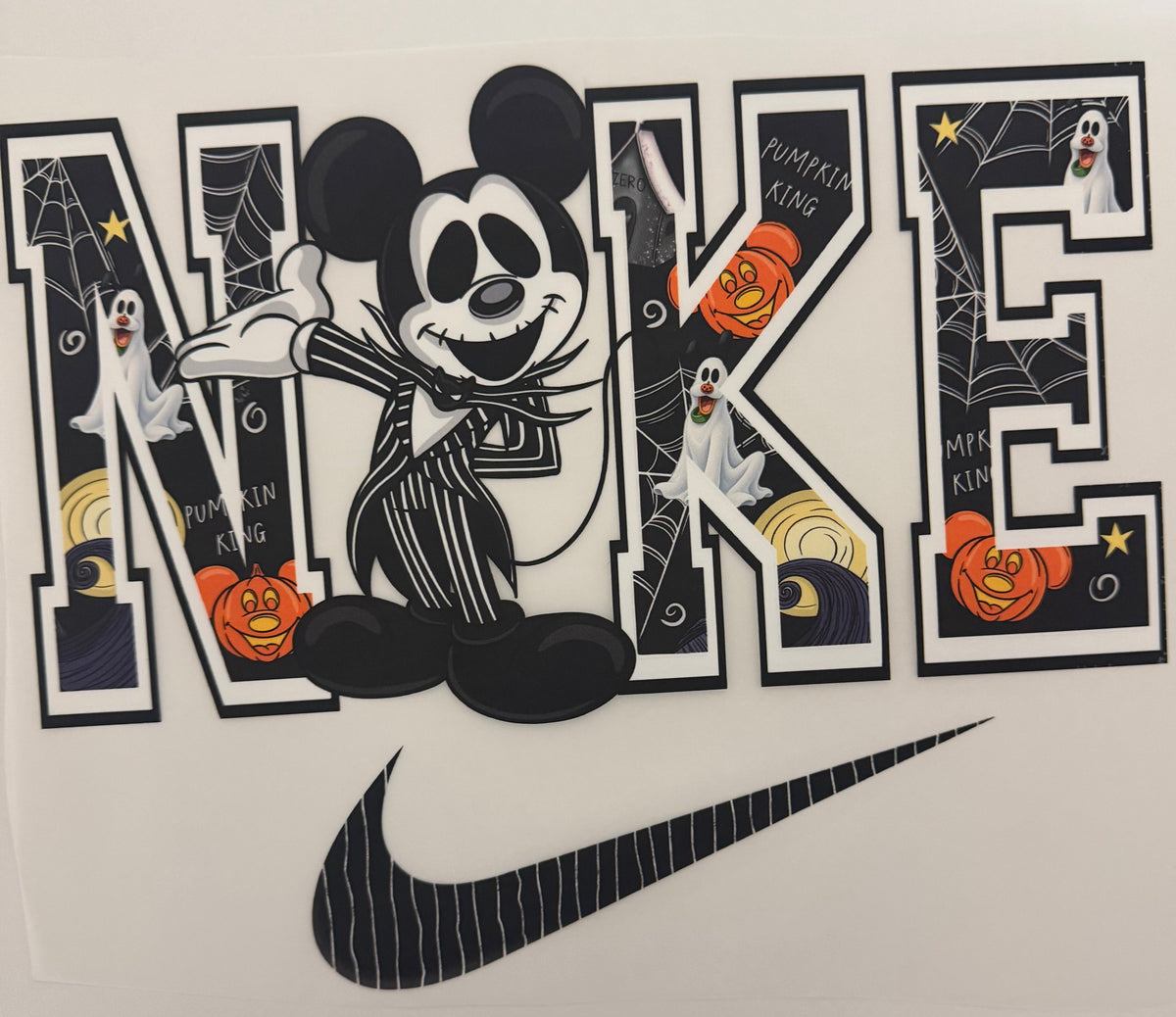 Halloween Mickey Check DTF transfer